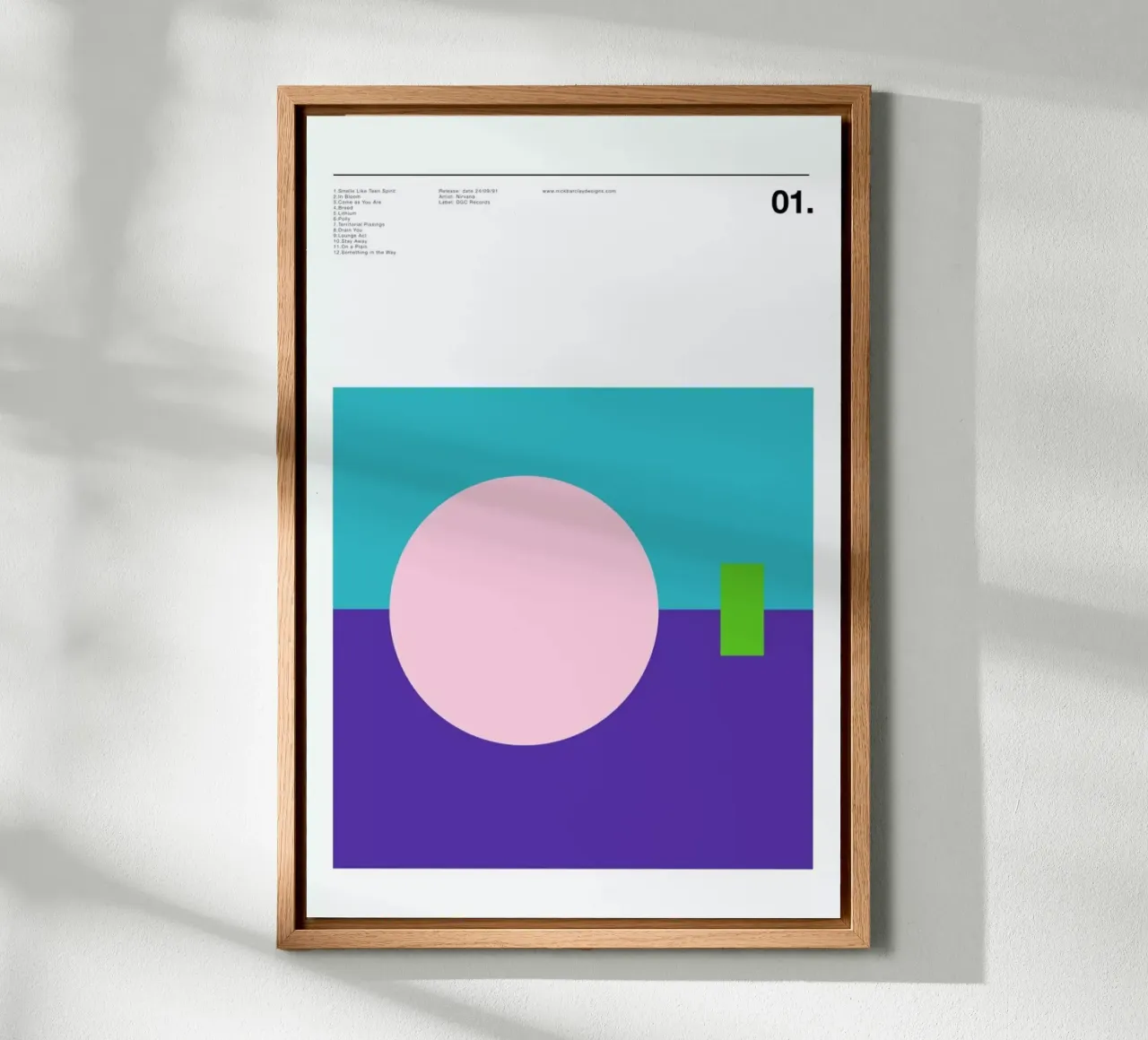 Nirvana Never Mind tela da Nick Barclay