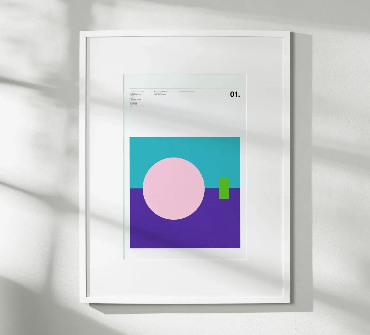 Nirvana Never Mind poster da Nick Barclay