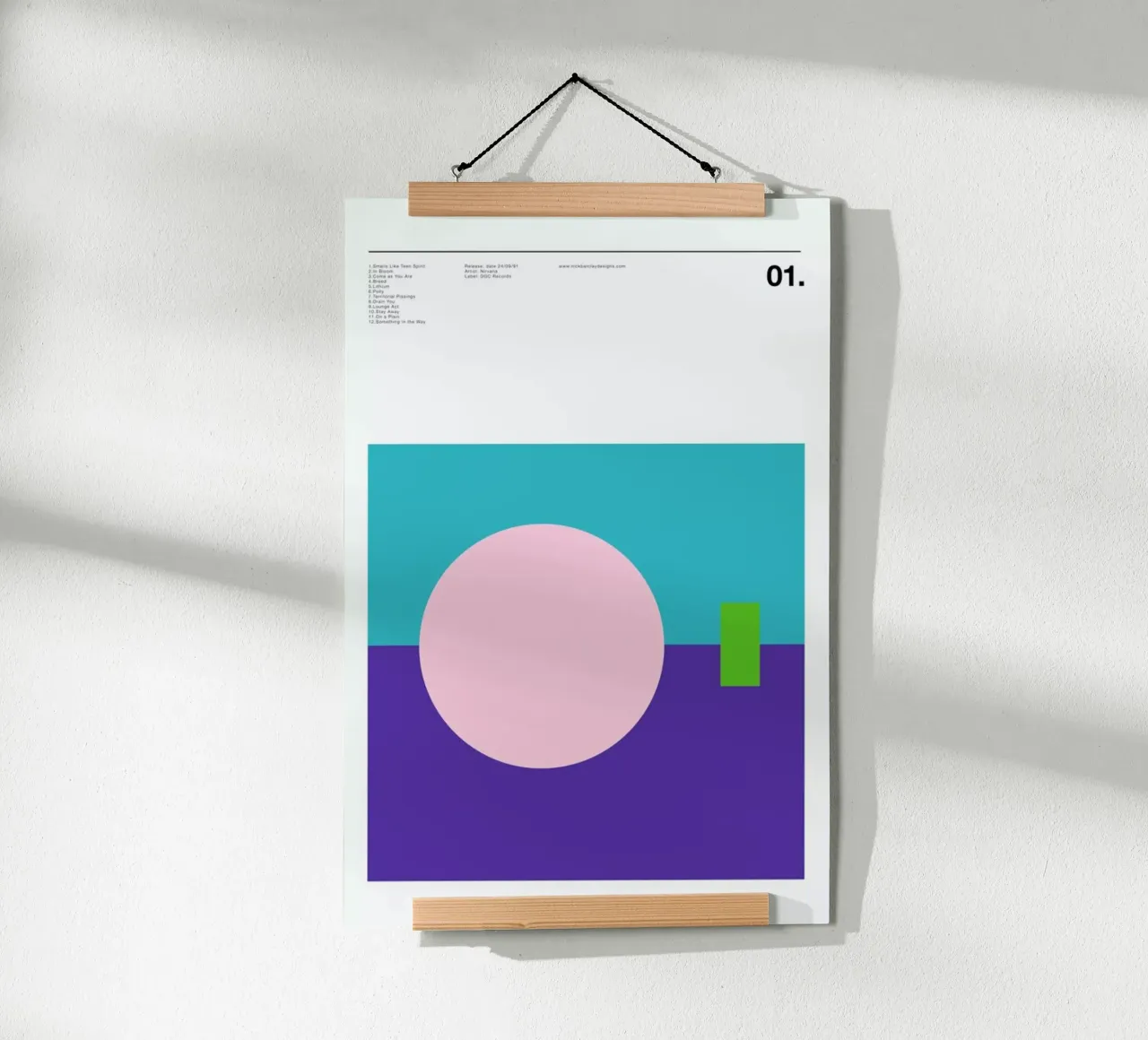 Nirvana Never Mind poster da Nick Barclay