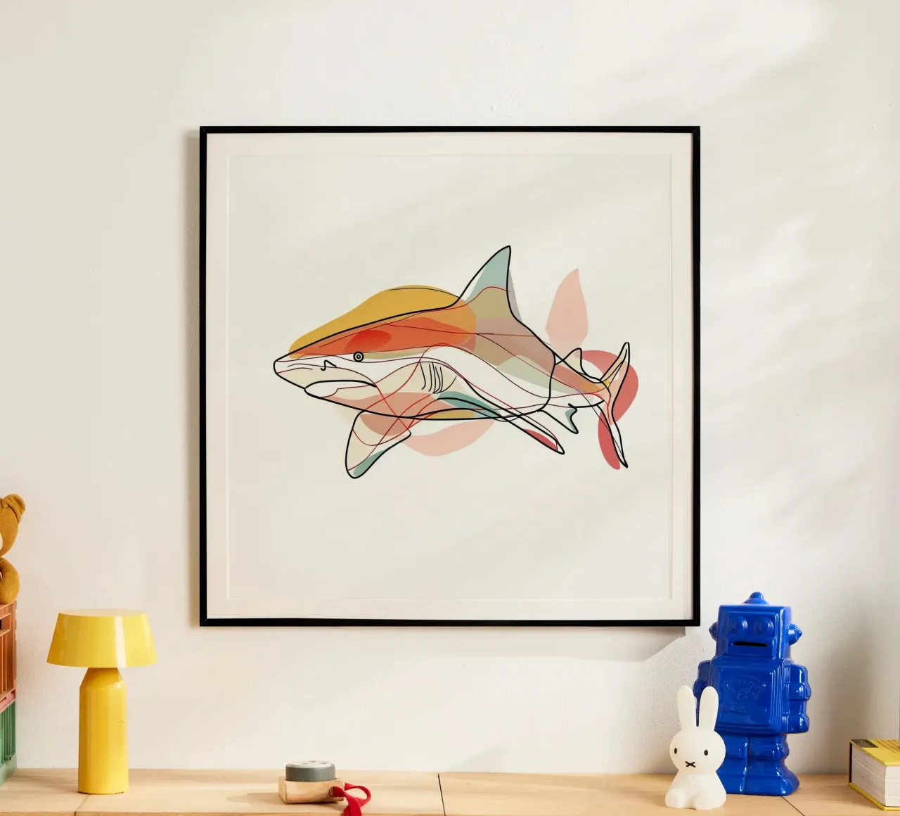 DIBUJOS LINEALES DE ANIMALES MAJESTUOSOS poster de Art Digital Visuel