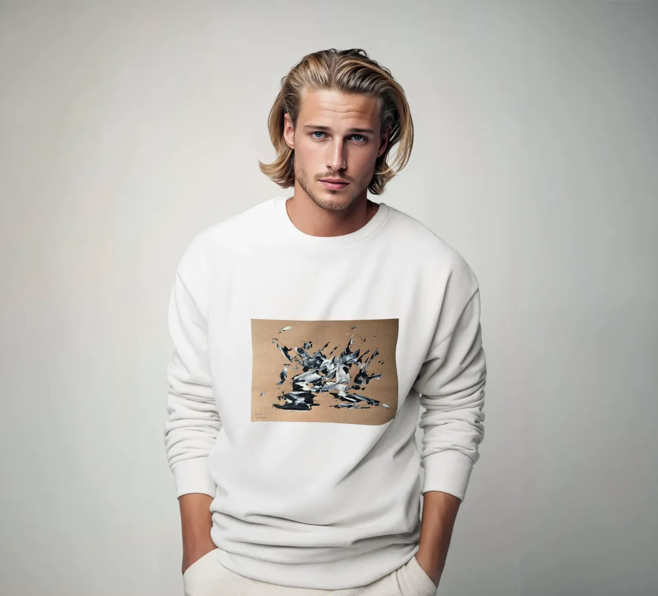 NATURAL STYLE 22 felpa da Thierry Vobmann Abstract painting