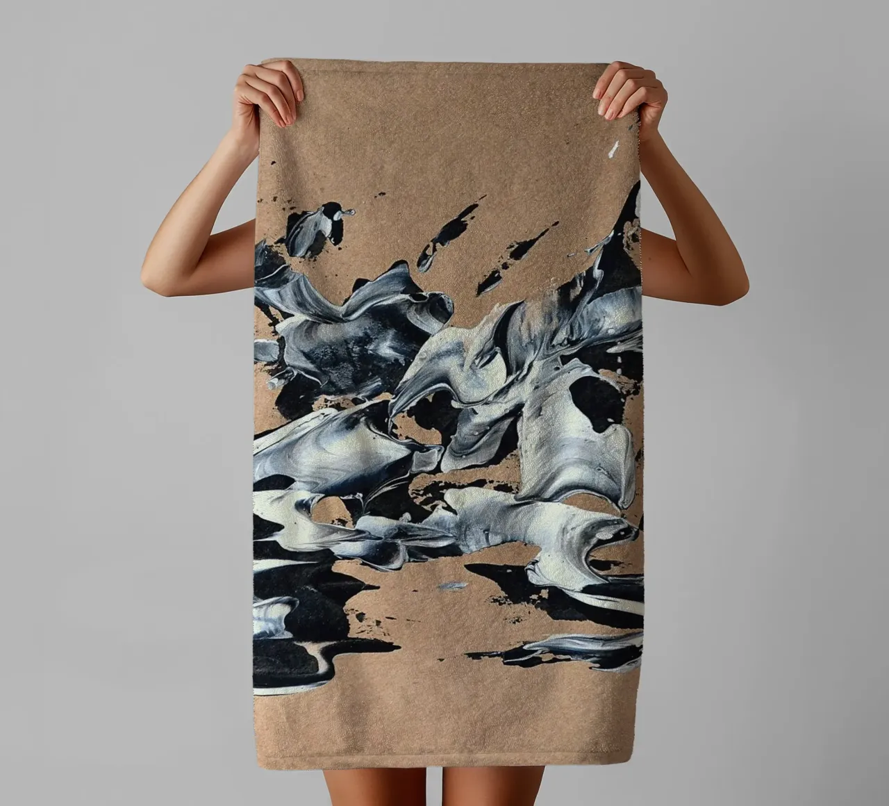 NATURAL STYLE 22 asciugamano da bagno da Thierry Vobmann Abstract painting
