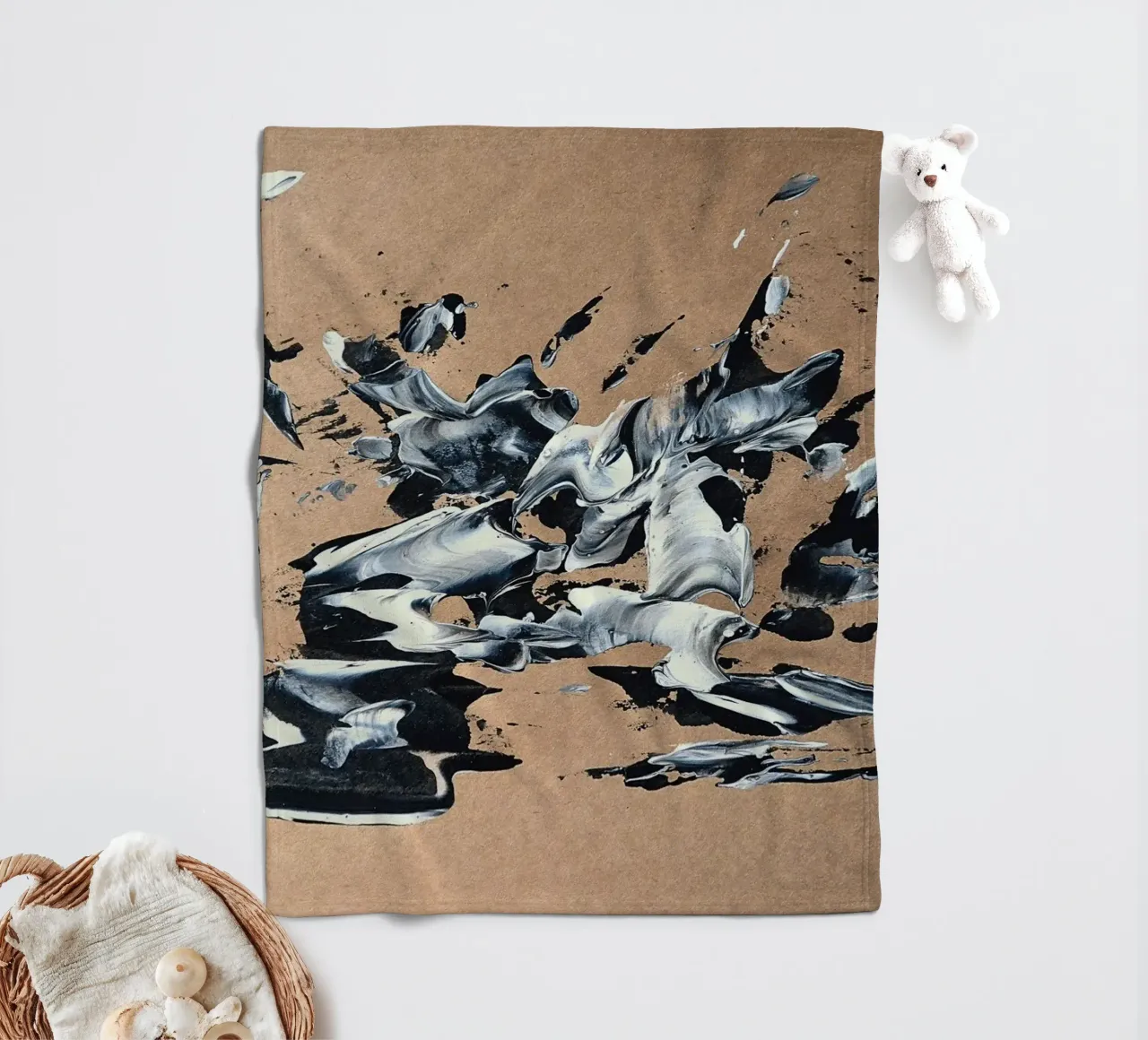 NATURAL STYLE 22 coperta in pile da Thierry Vobmann Abstract painting