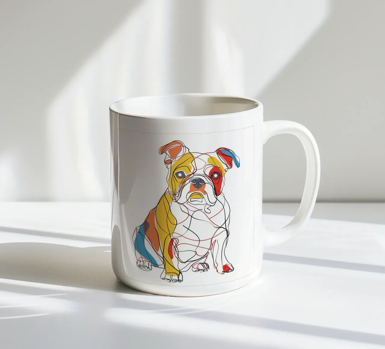 MAJESTIC ANIMALS LINE DRAWINGS ceramic mug by Art Digital Visuel