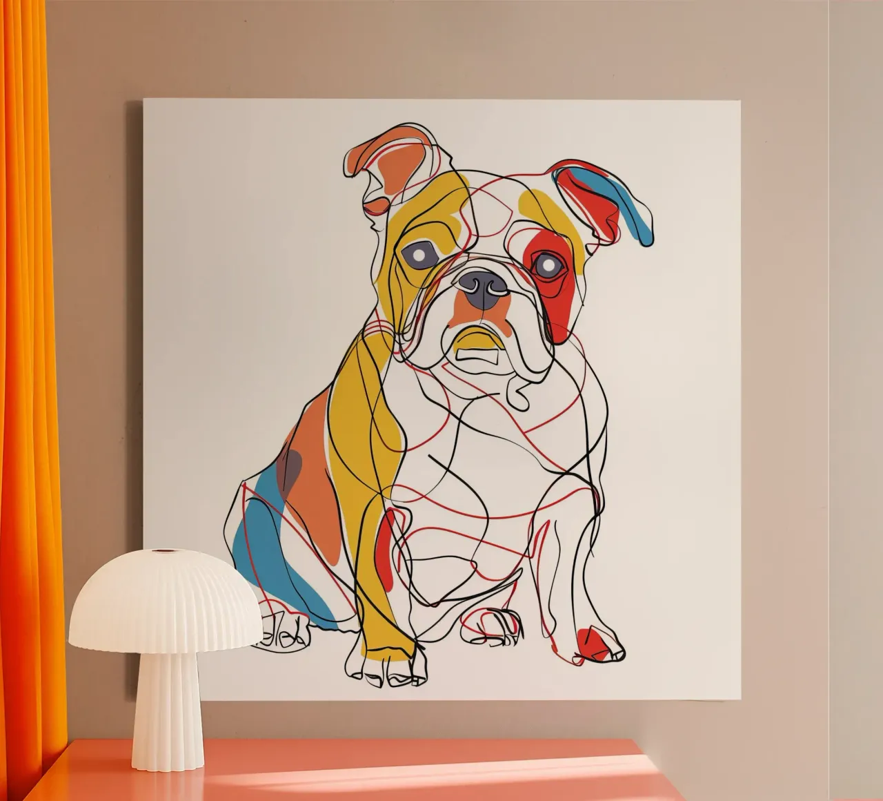 MAJESTIC ANIMALS LINE DRAWINGS canvas by Art Digital Visuel