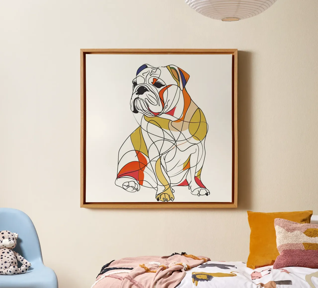 MAJESTÄTISCHE TIERE STRICHZEICHNUNG Leinwand von Art Digital Visuel