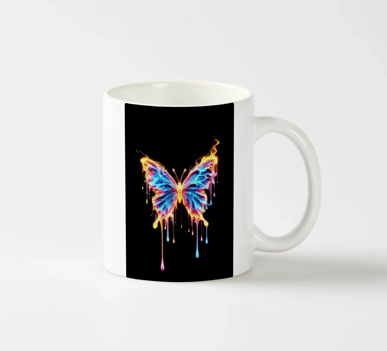 The Last Flutter | Papillon lumineux mug en céramique de Metallic Meltdown