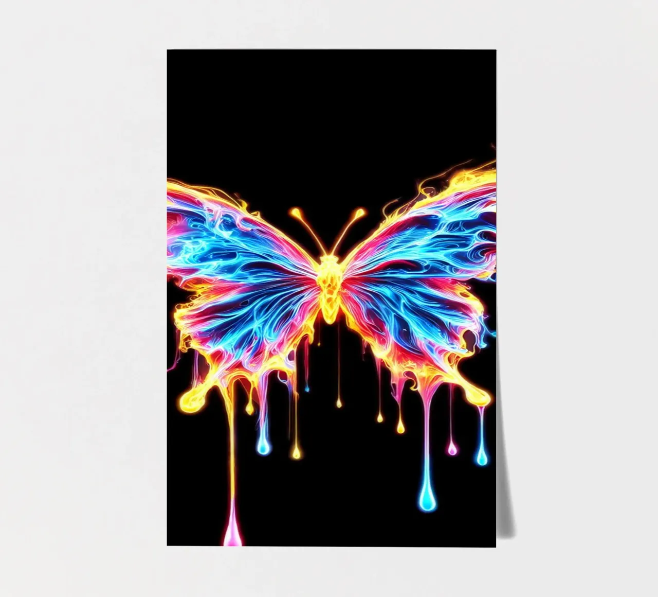 The Last Flutter | Papillon lumineux planche autocollant de Metallic Meltdown