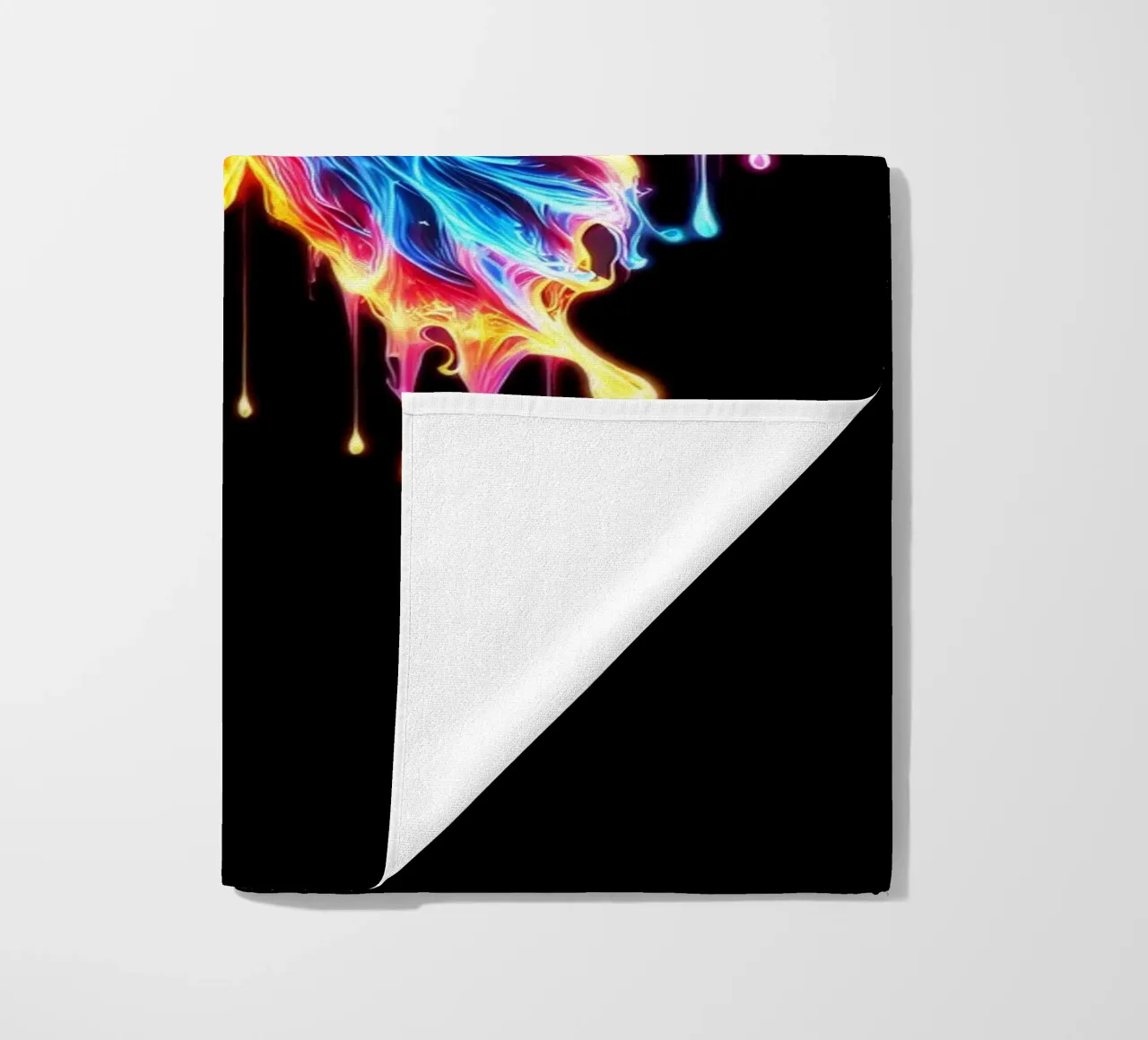 The Last Flutter | Papillon lumineux serviette de plage de Metallic Meltdown