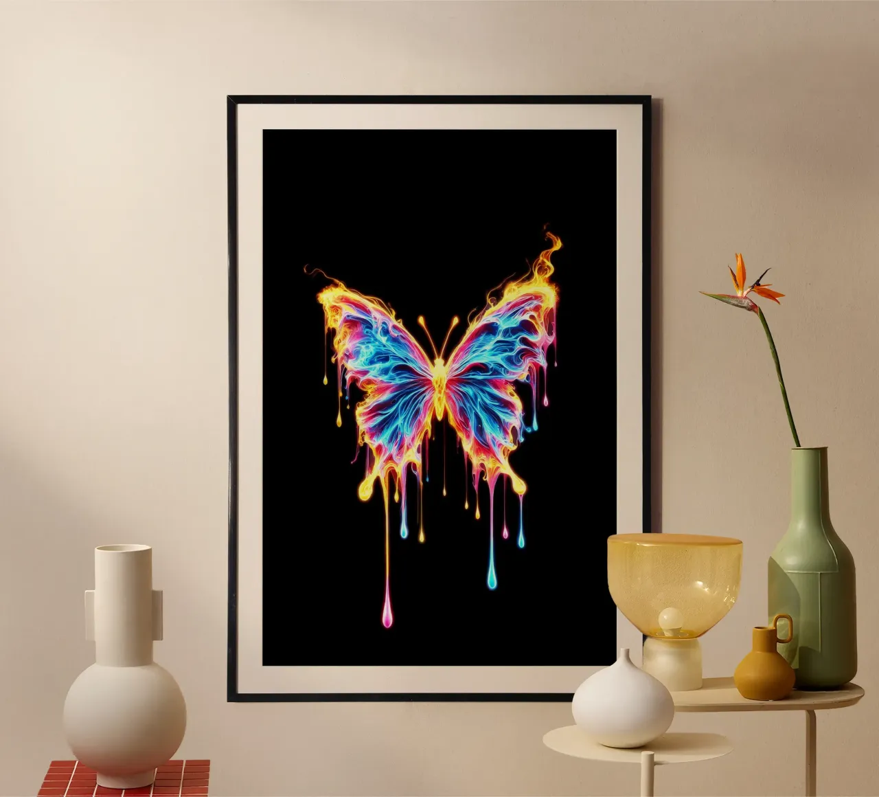 The Last Flutter | Papillon lumineux hahnemühle de Metallic Meltdown