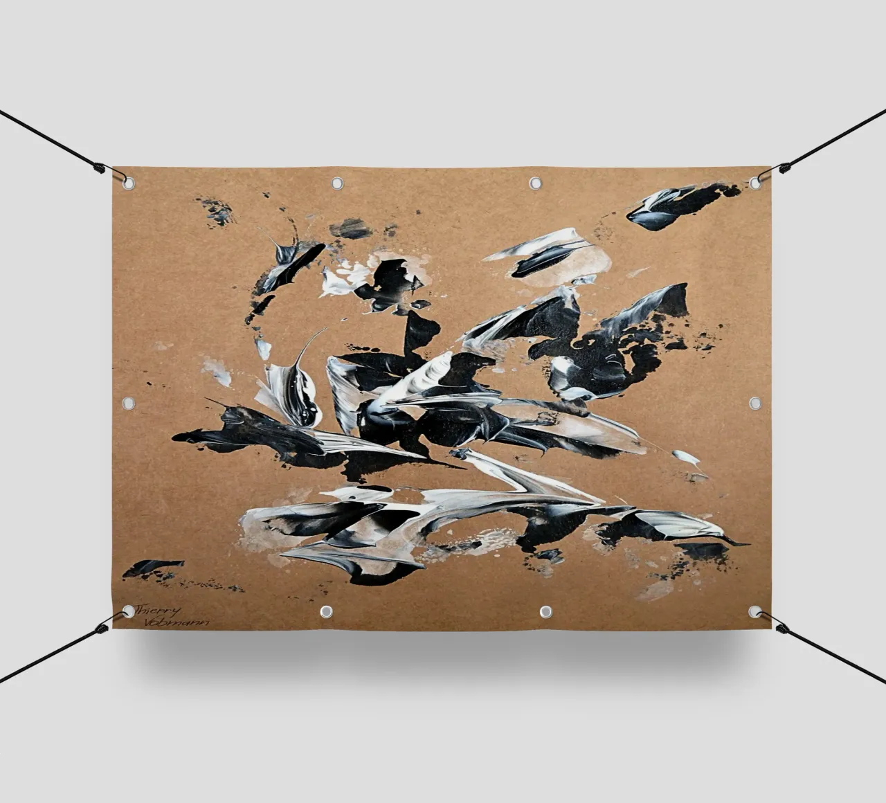 NATURAL STYLE 23 telo in pvc da Thierry Vobmann Abstract painting