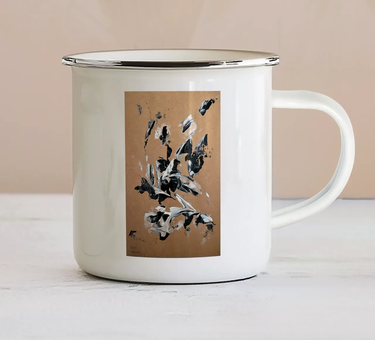 NATURAL STYLE 23 tazza in smalto da Thierry Vobmann Abstract painting