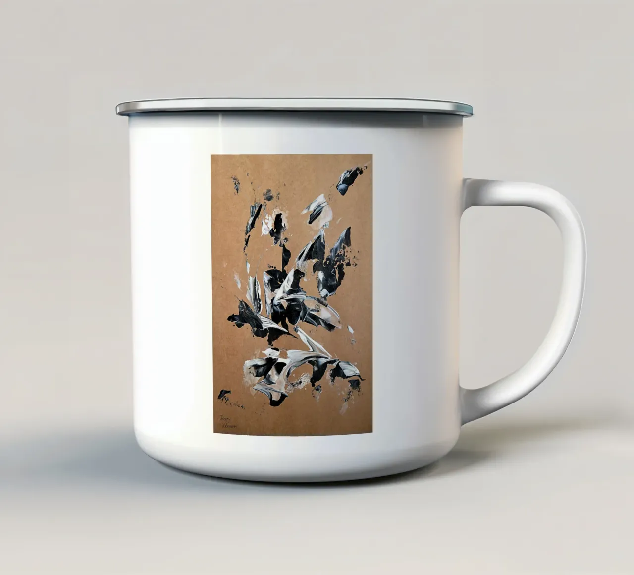 NATURAL STYLE 23 tazza in smalto da Thierry Vobmann Abstract painting