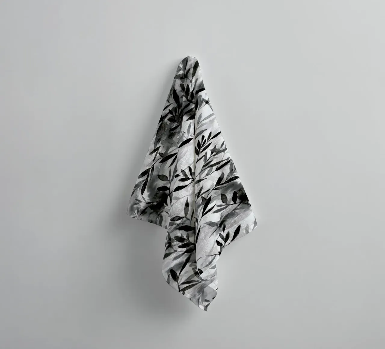 Changes layered leaves watercolor towel by Jacqueline Maldonado