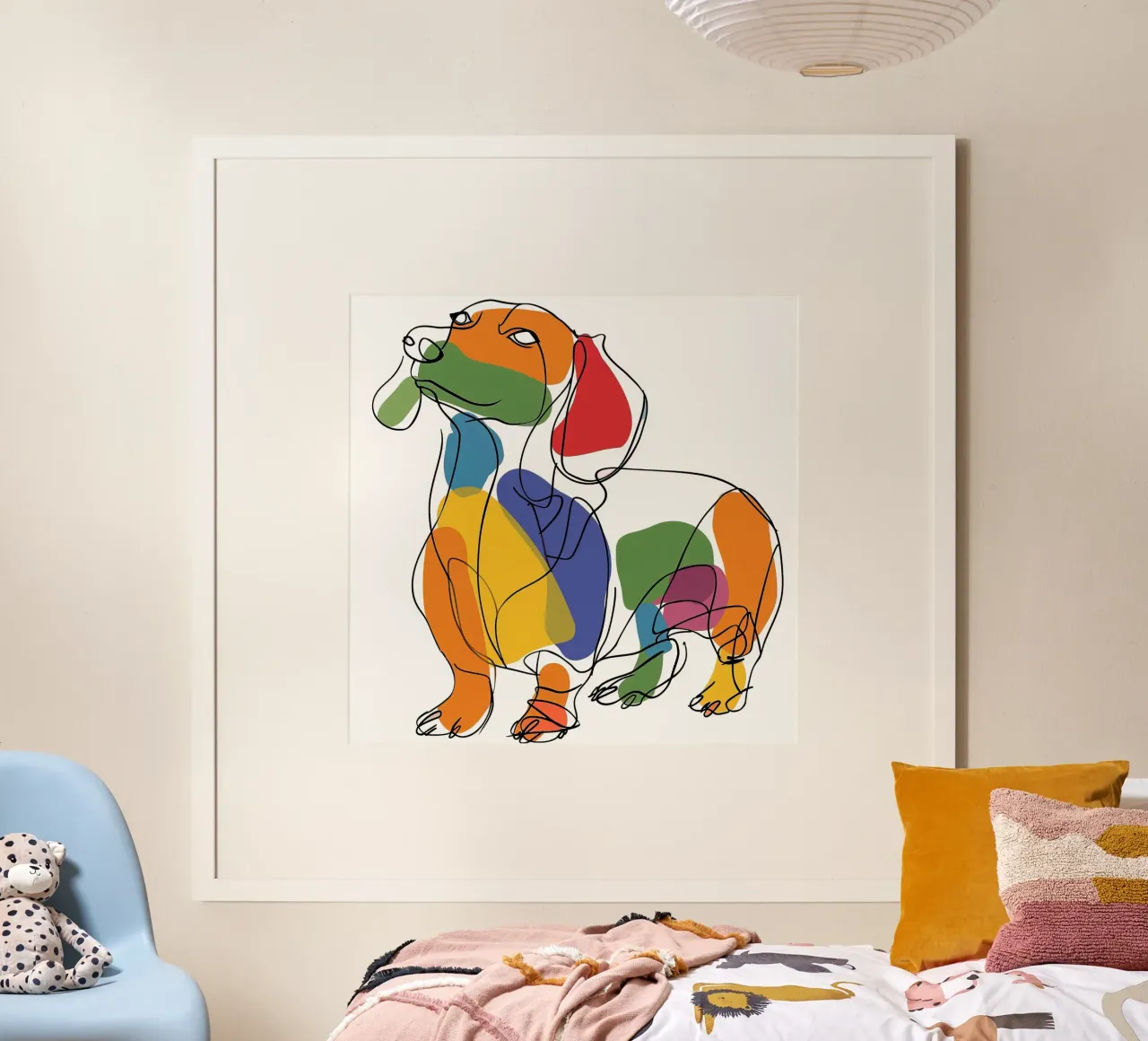 DISEGNI AL TRATTO DI ANIMALI MAESTOSI poster da Art Digital Visuel