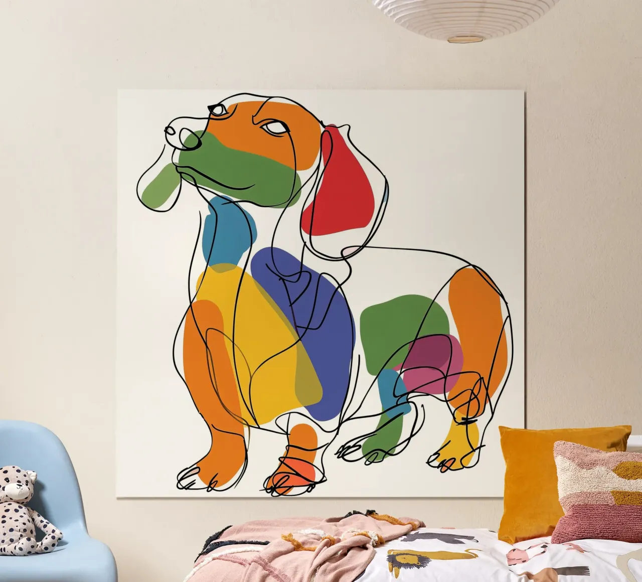 DISEGNI AL TRATTO DI ANIMALI MAESTOSI poster da Art Digital Visuel