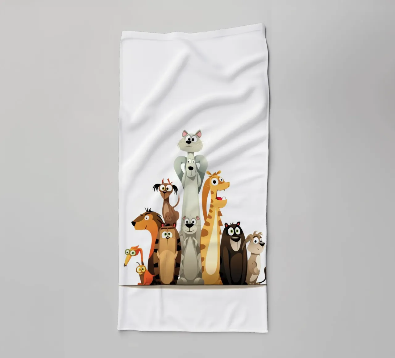 ANIMALI DIVERSI asciugamano da bagno da Art Digital Visuel