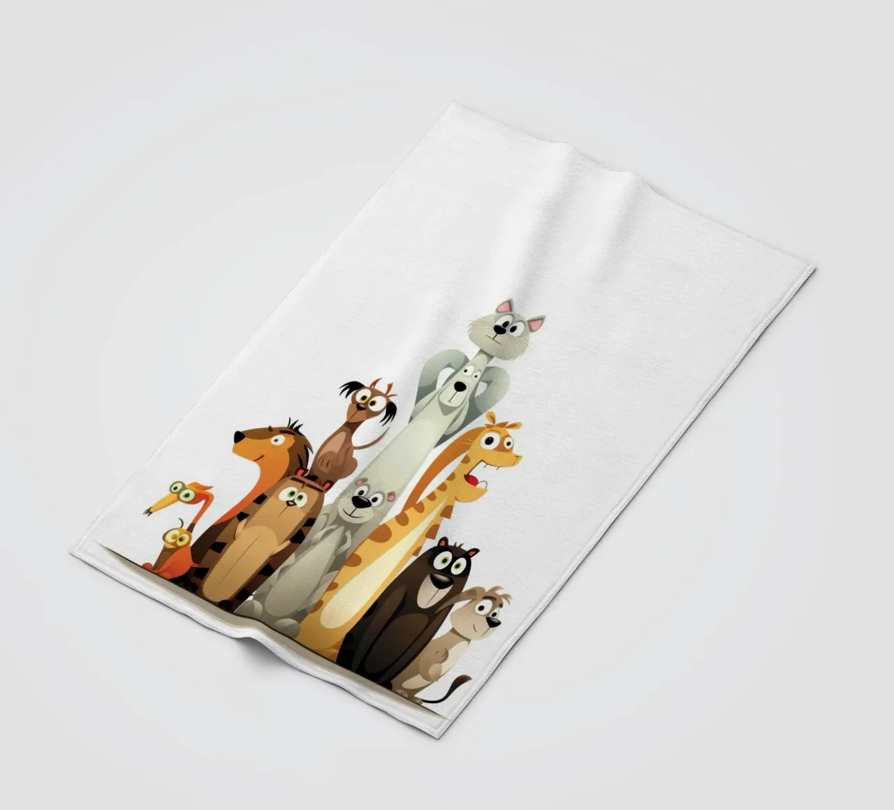 ANIMALI DIVERSI coperta in pile da Art Digital Visuel
