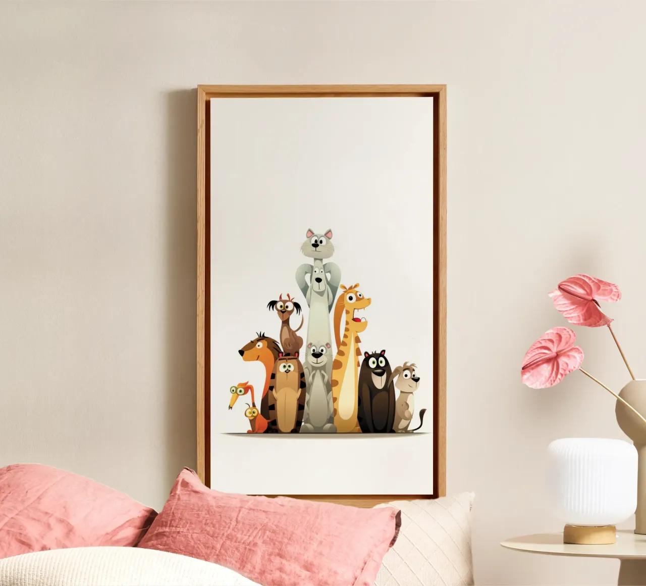 FUNNY ANIMALS canvas by Art Digital Visuel