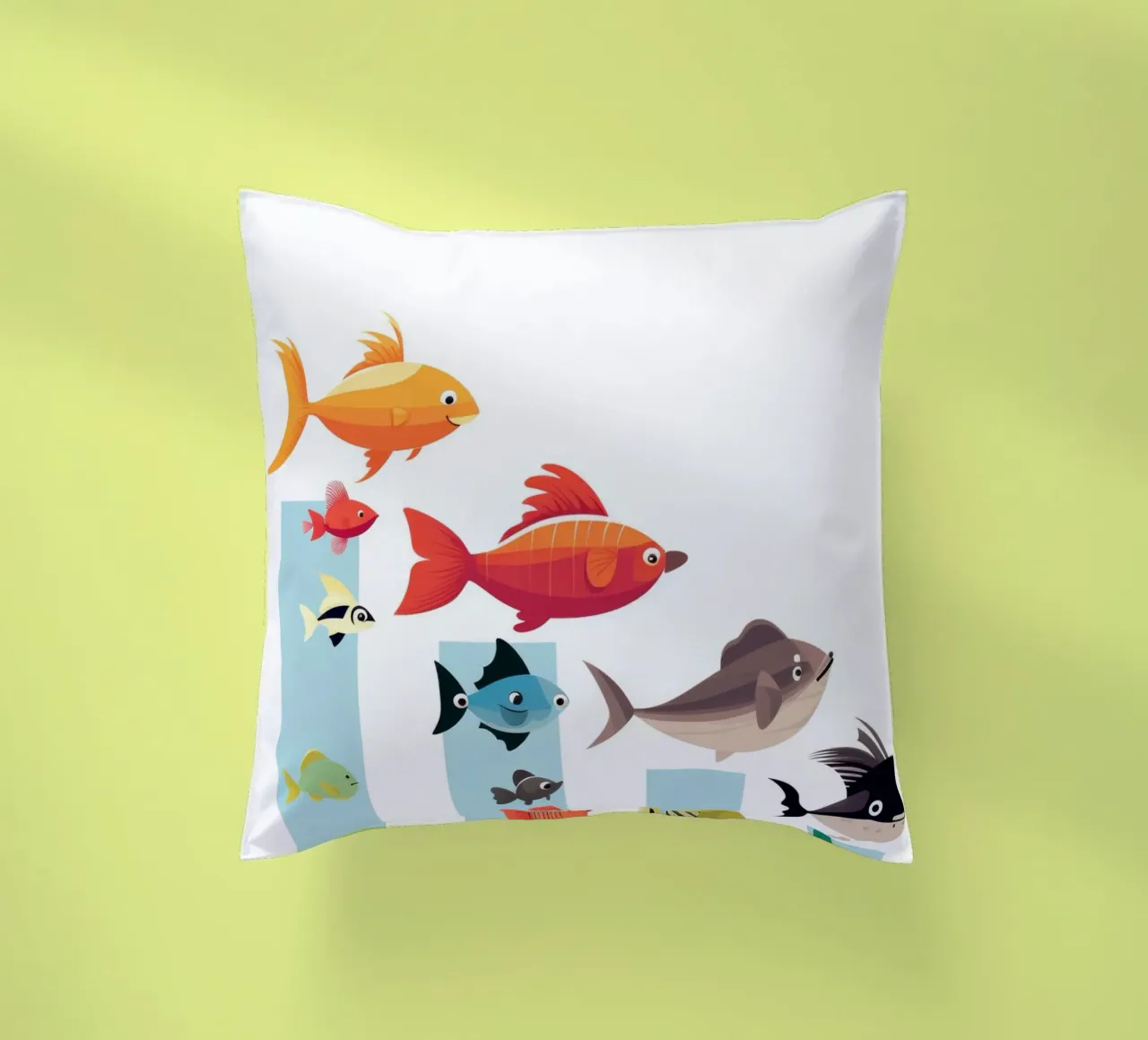 ANIMALI DIVERSI cuscino da Art Digital Visuel