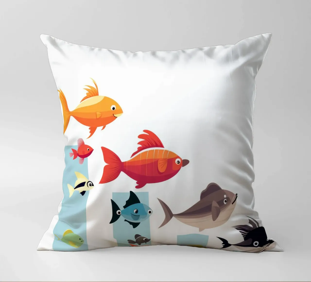 ANIMALI DIVERSI cuscino da Art Digital Visuel