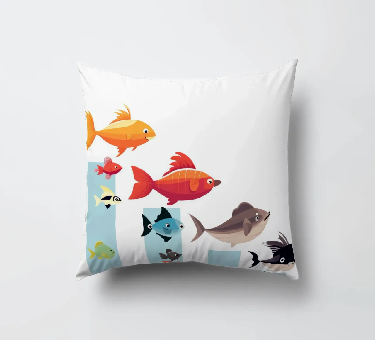 ANIMALI DIVERSI cuscino da Art Digital Visuel