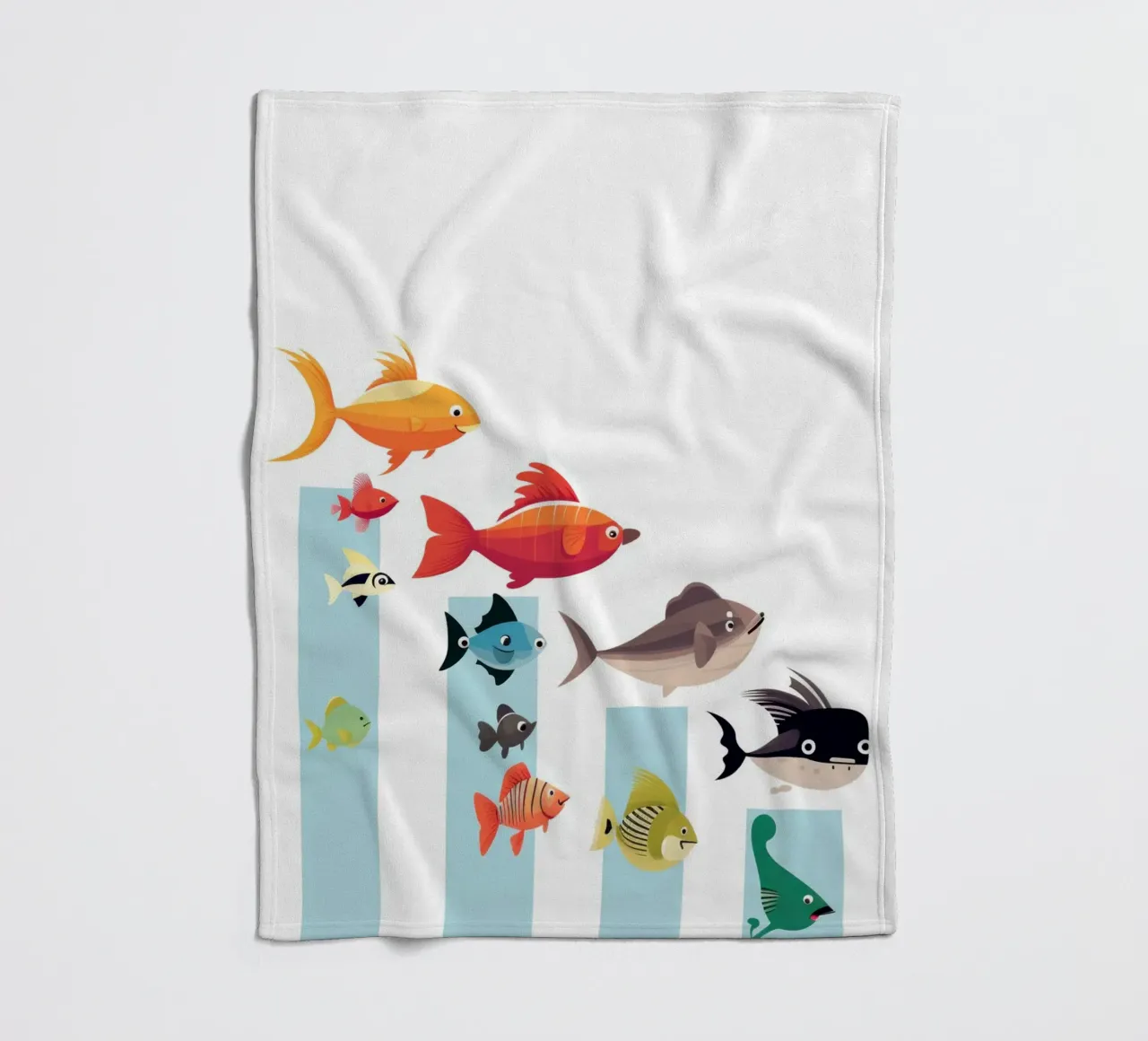 ANIMALI DIVERSI coperta in pile da Art Digital Visuel