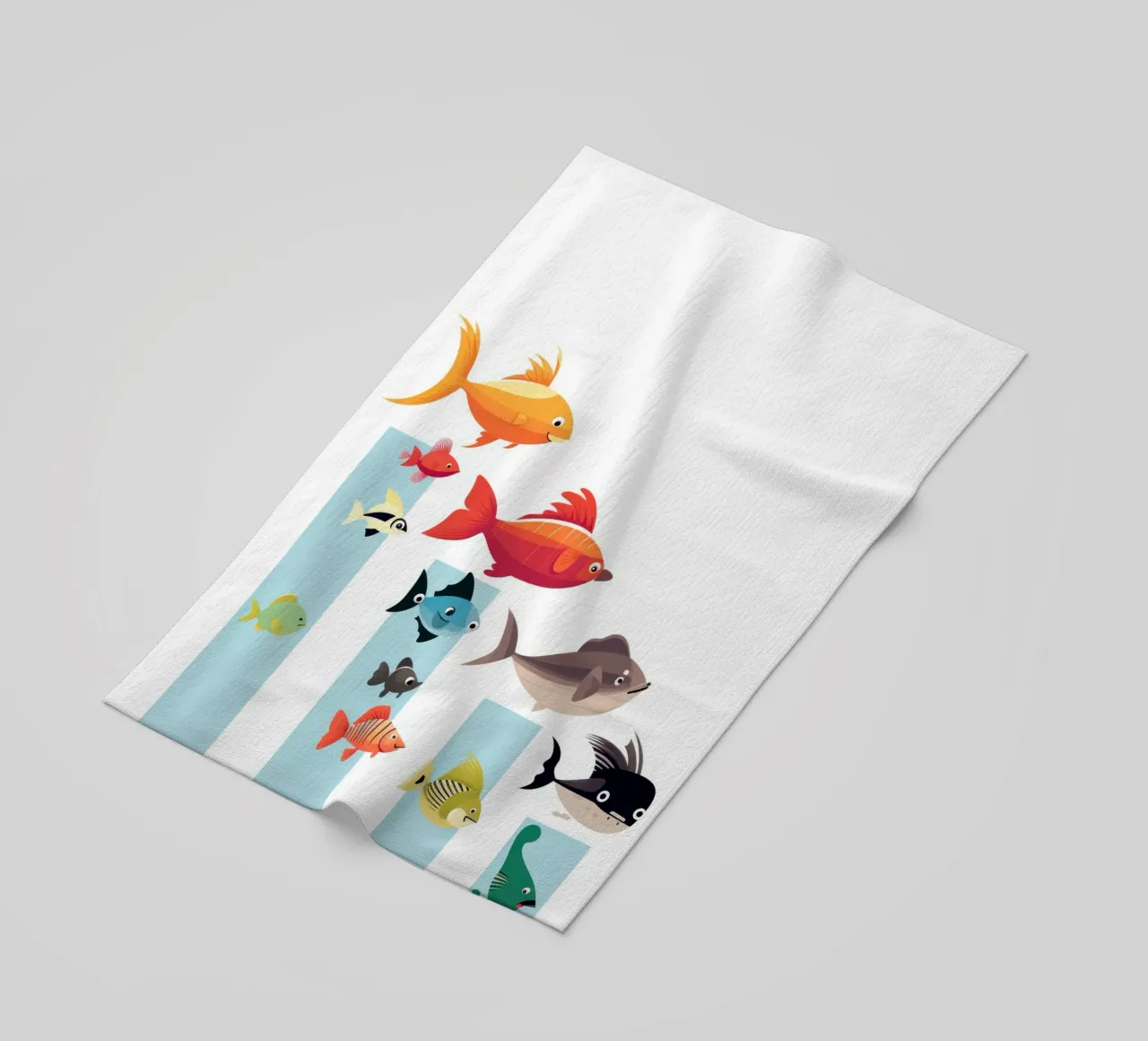 ANIMALI DIVERSI telo mare da Art Digital Visuel