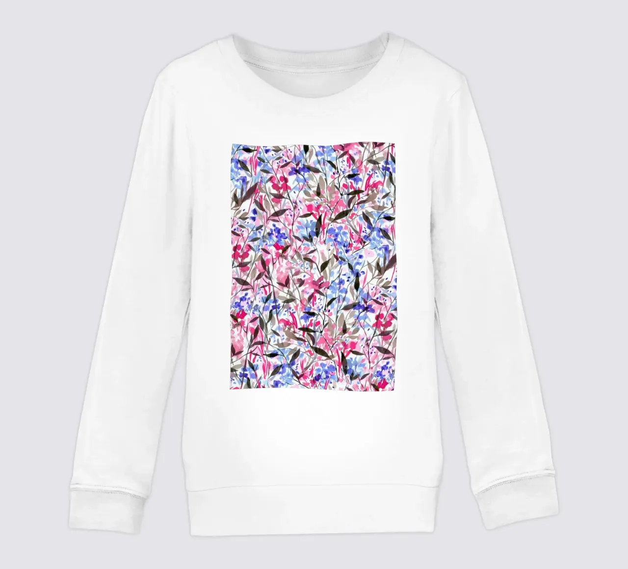 Wandering Wildflowers Pink Kinder Sweatshirt von Jacqueline Maldonado