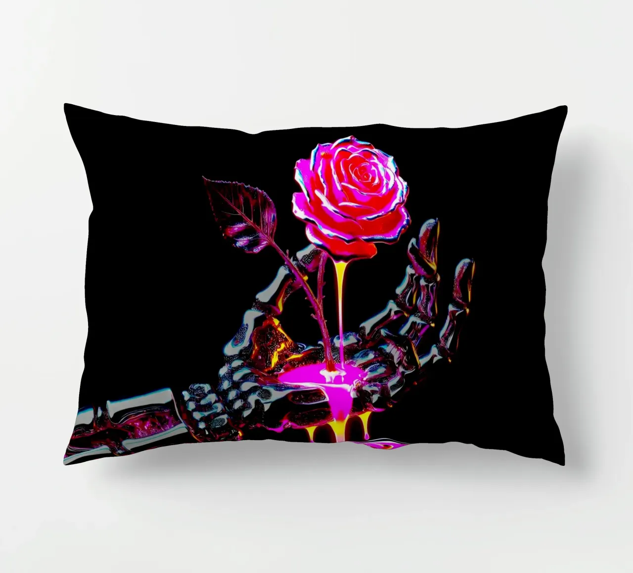 Le rose sono forgiate nel fuoco cuscino da Metallic Meltdown