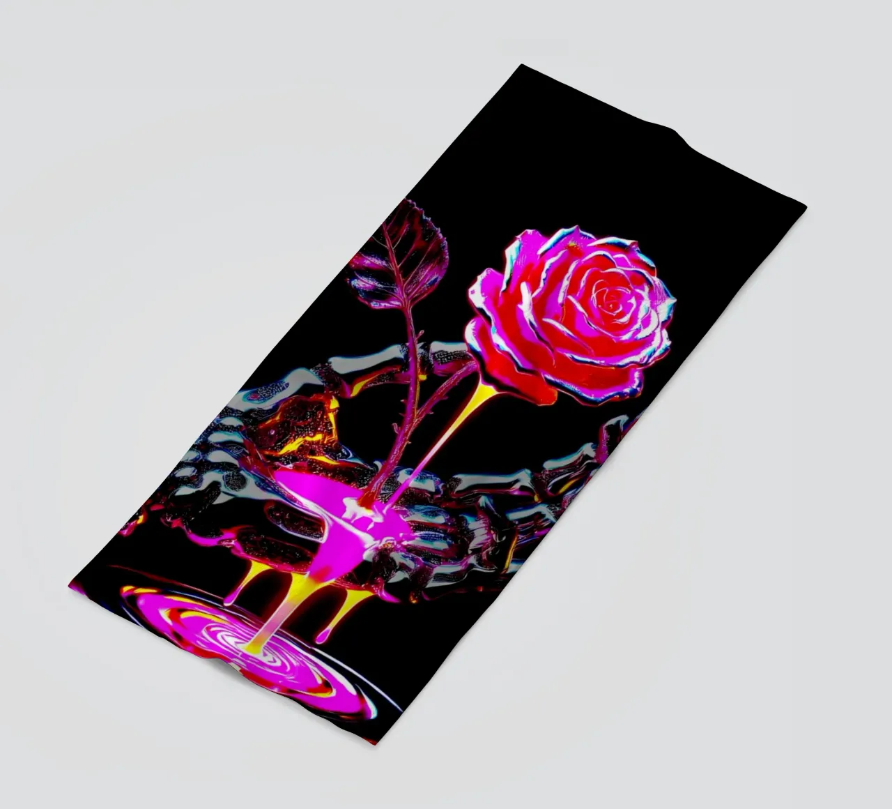 Le rose sono forgiate nel fuoco telo mare da Metallic Meltdown