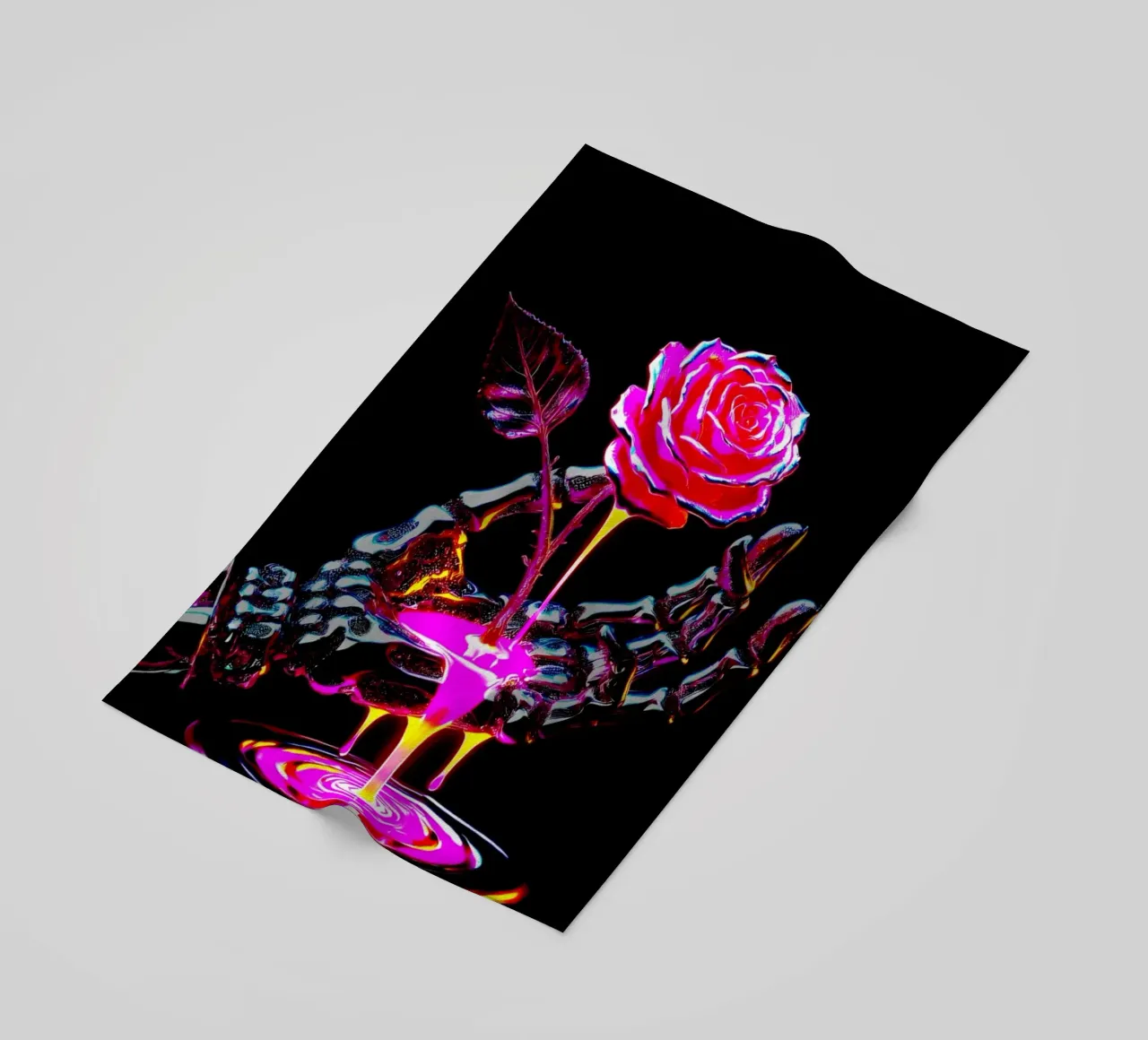 Le rose sono forgiate nel fuoco telo mare da Metallic Meltdown