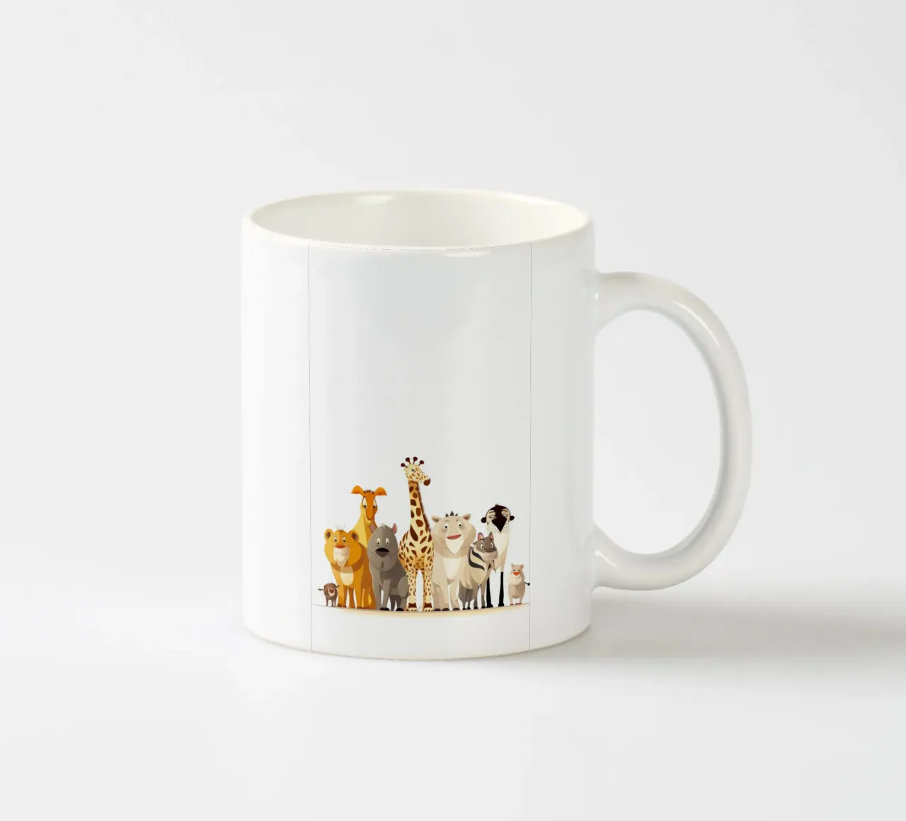 ANIMALI DIVERSI tazza in ceramica da Art Digital Visuel