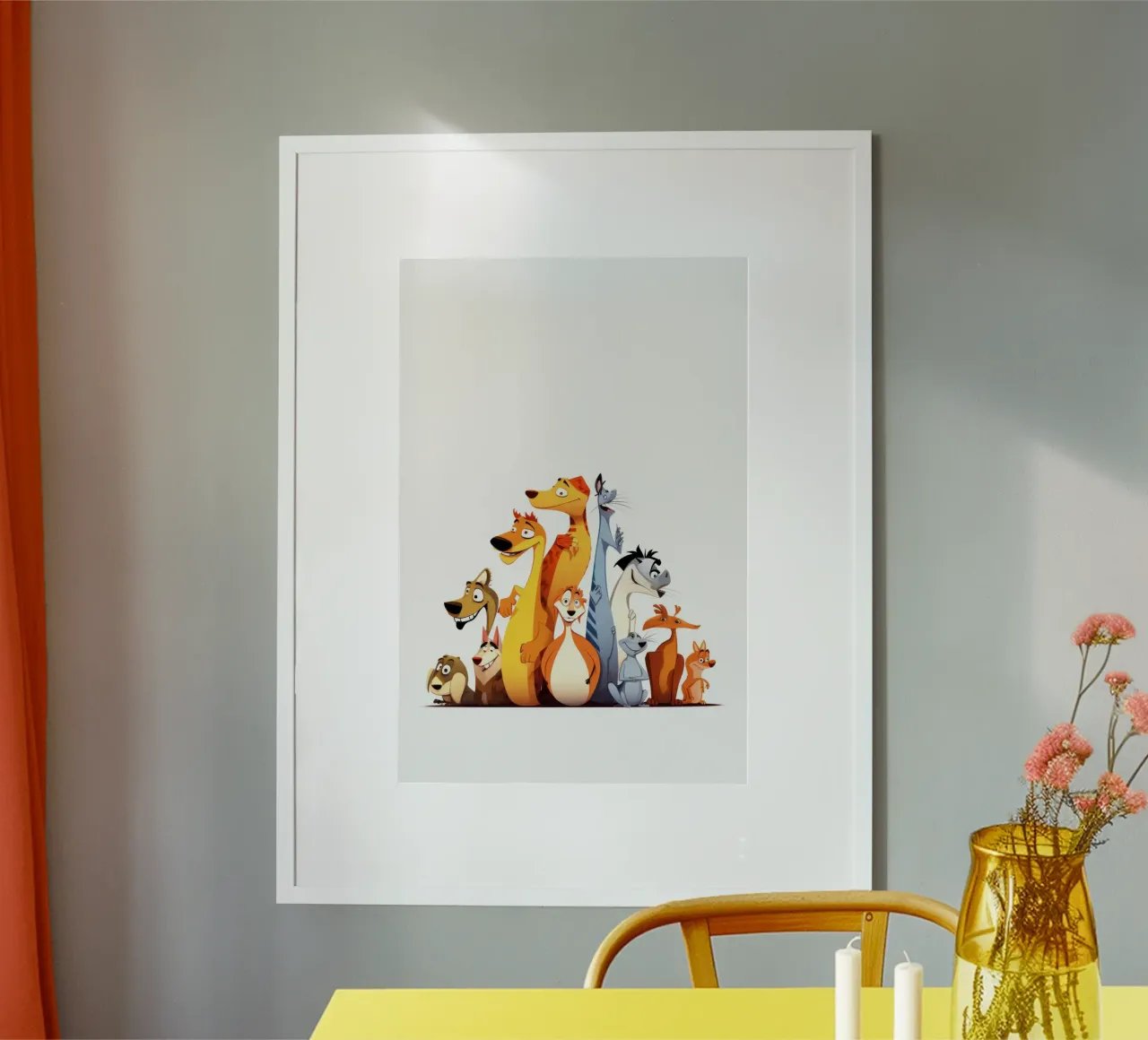 ANIMALI DIVERSI poster da Art Digital Visuel