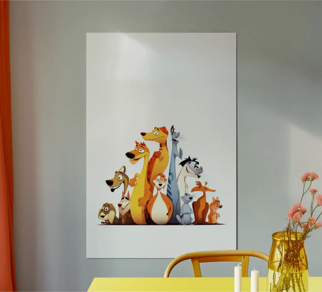 ANIMALI DIVERSI poster da Art Digital Visuel