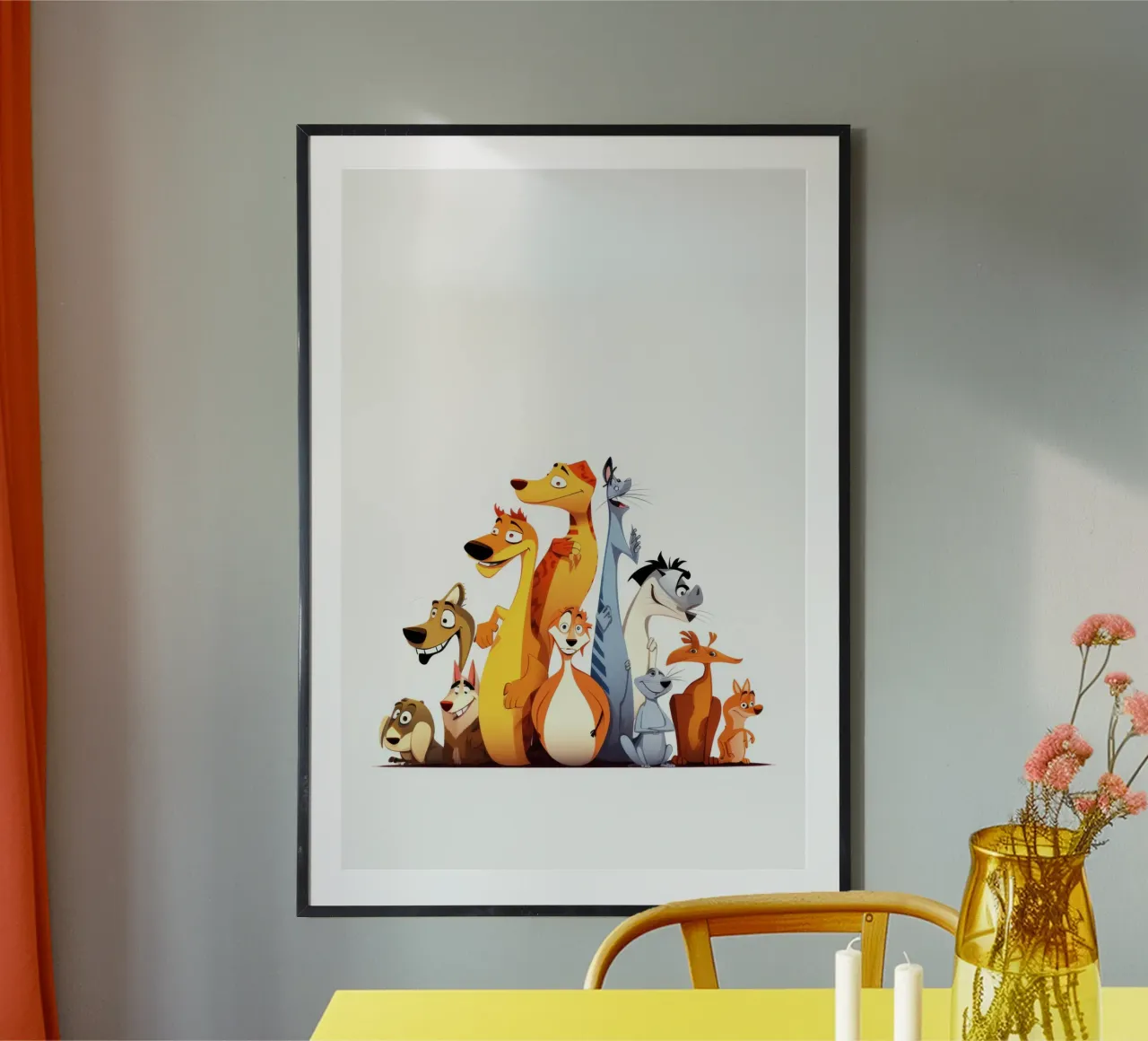 ANIMALI DIVERSI poster da Art Digital Visuel