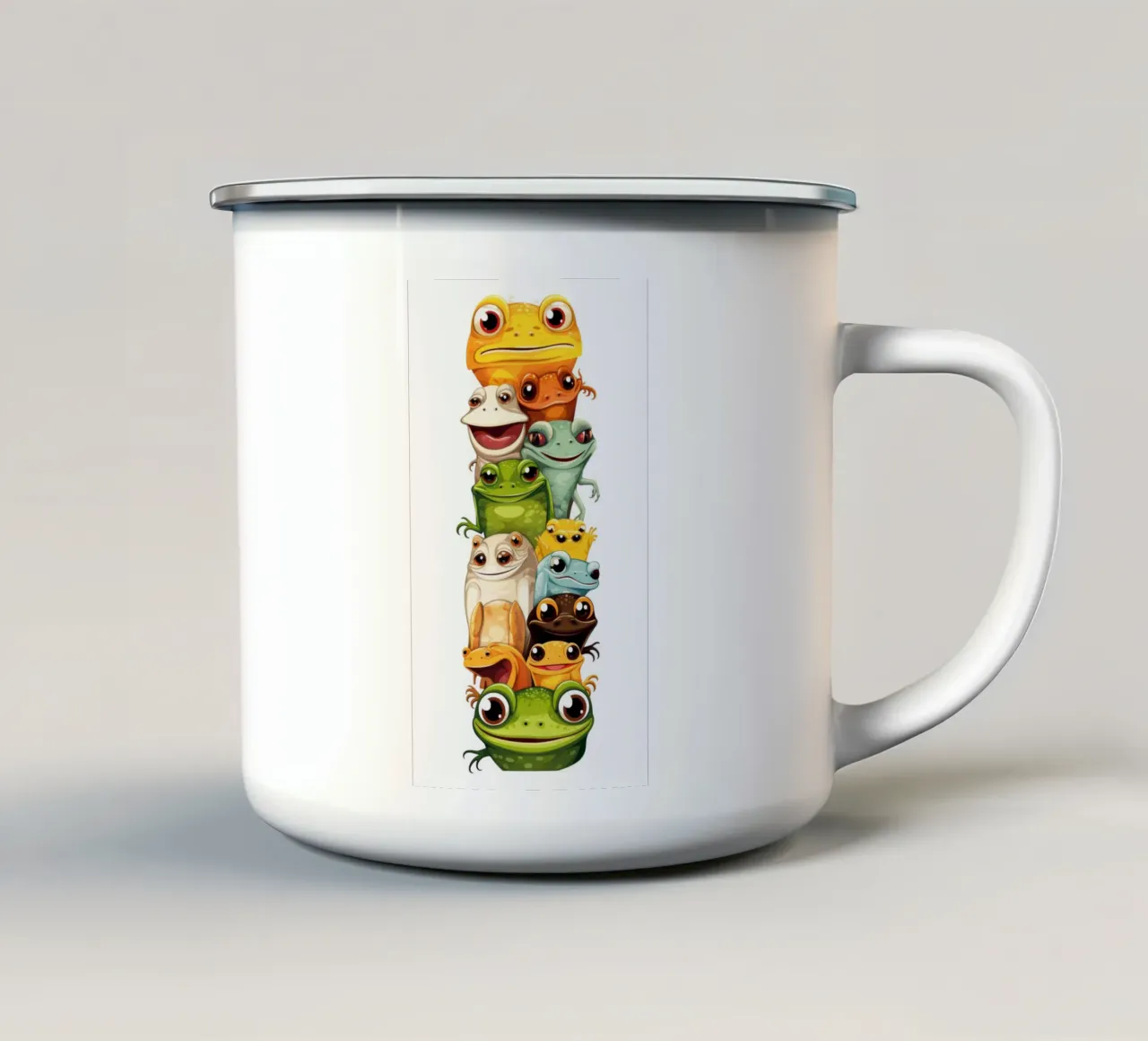 Animali divertenti tazza in smalto da Art Digital Visuel