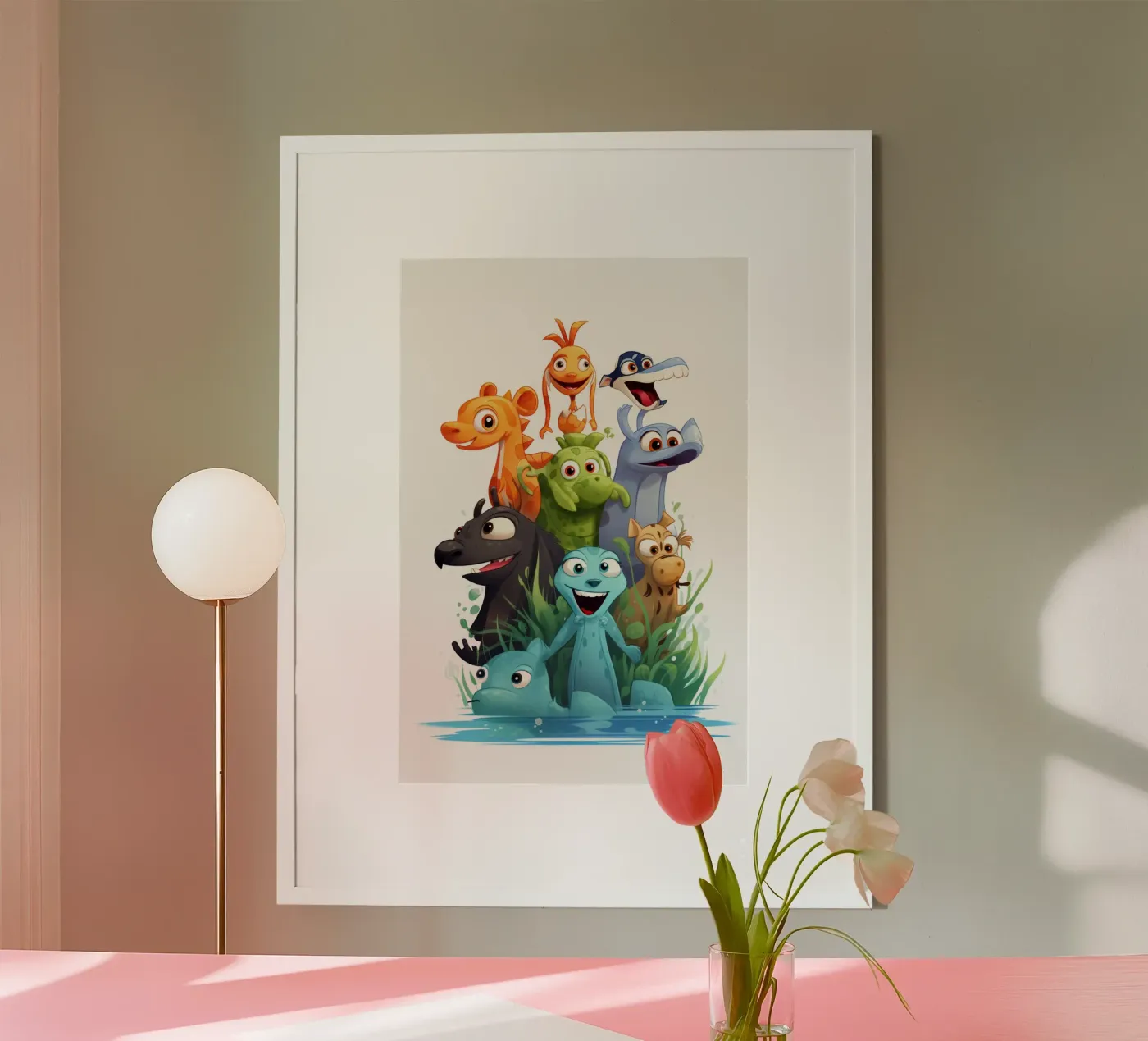 Fun animals poster van Art Digital Visuel