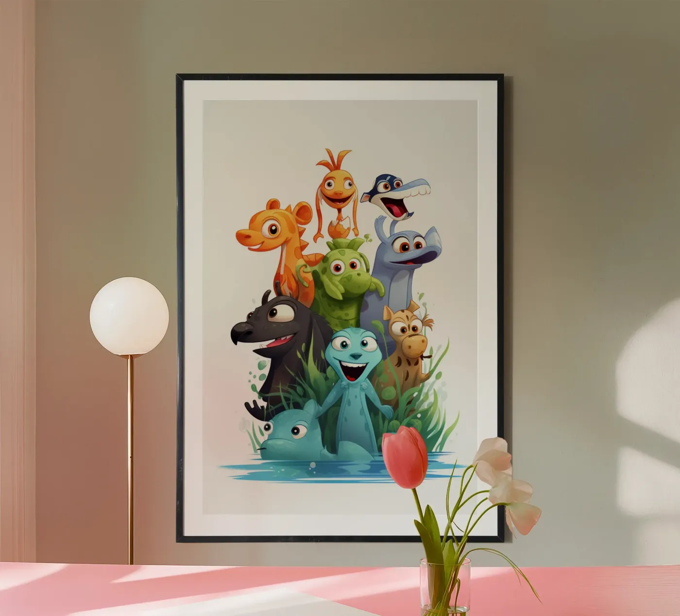 Fun animals poster van Art Digital Visuel