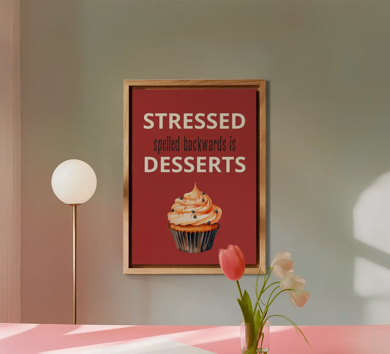 Stressed spelled backwards is Desserts alluminio dibond da ramosashop