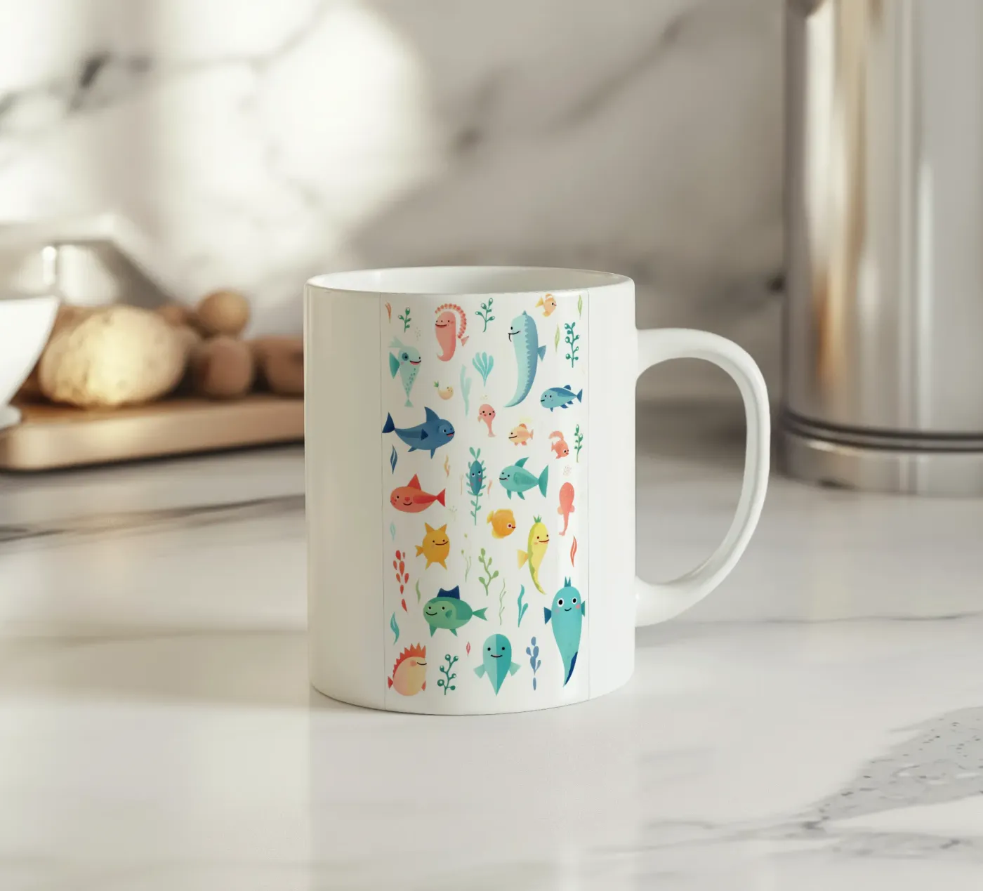 Fun animals ceramic mug by Art Digital Visuel