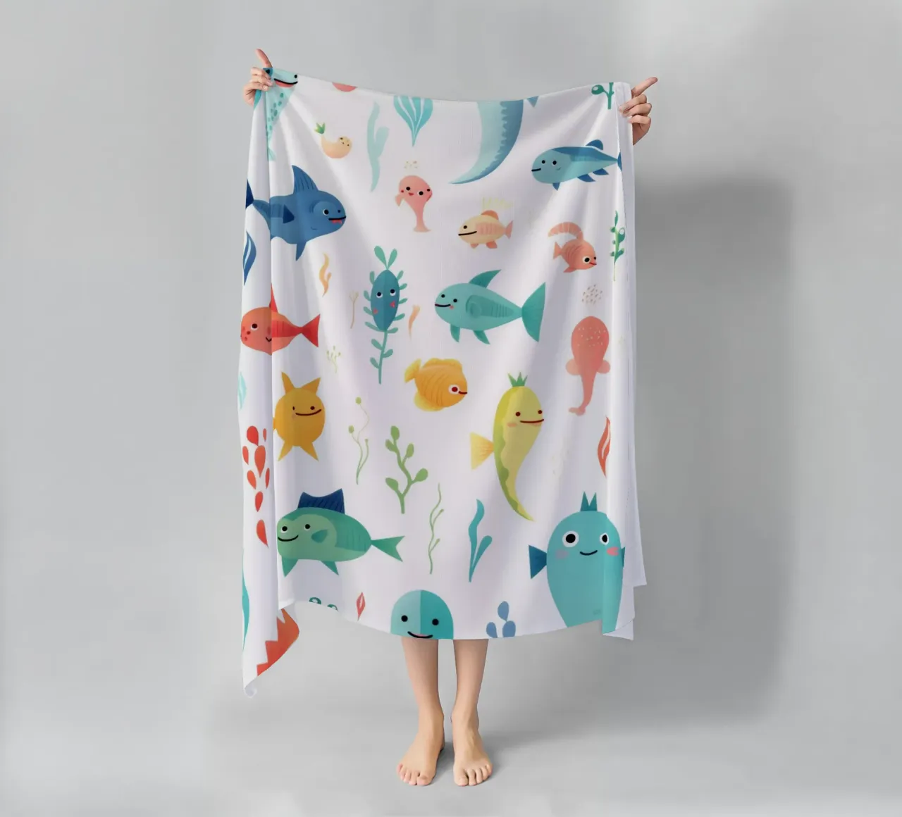 Animali divertenti telo mare da Art Digital Visuel