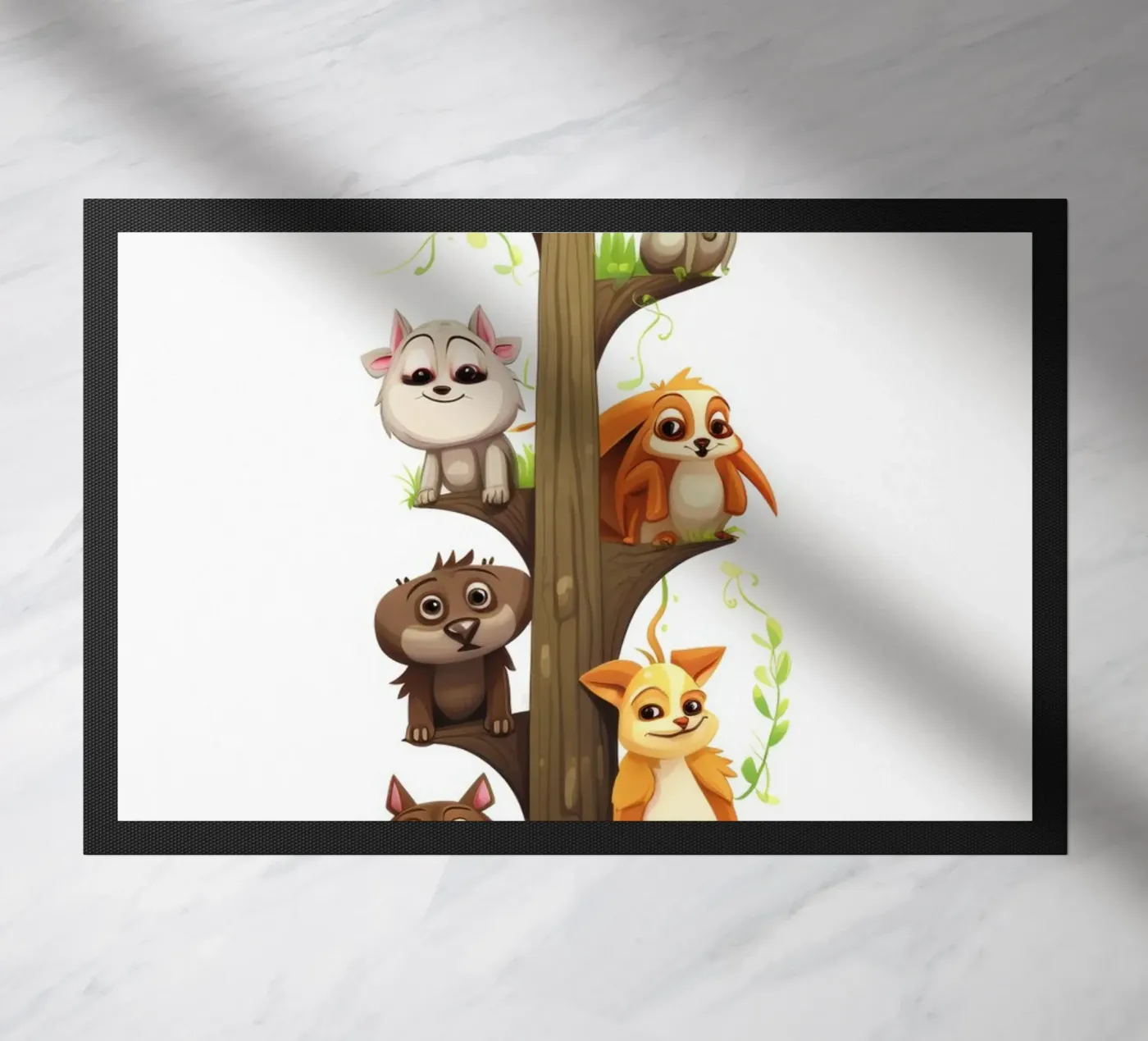 Fun animals Fußmatte von Art Digital Visuel