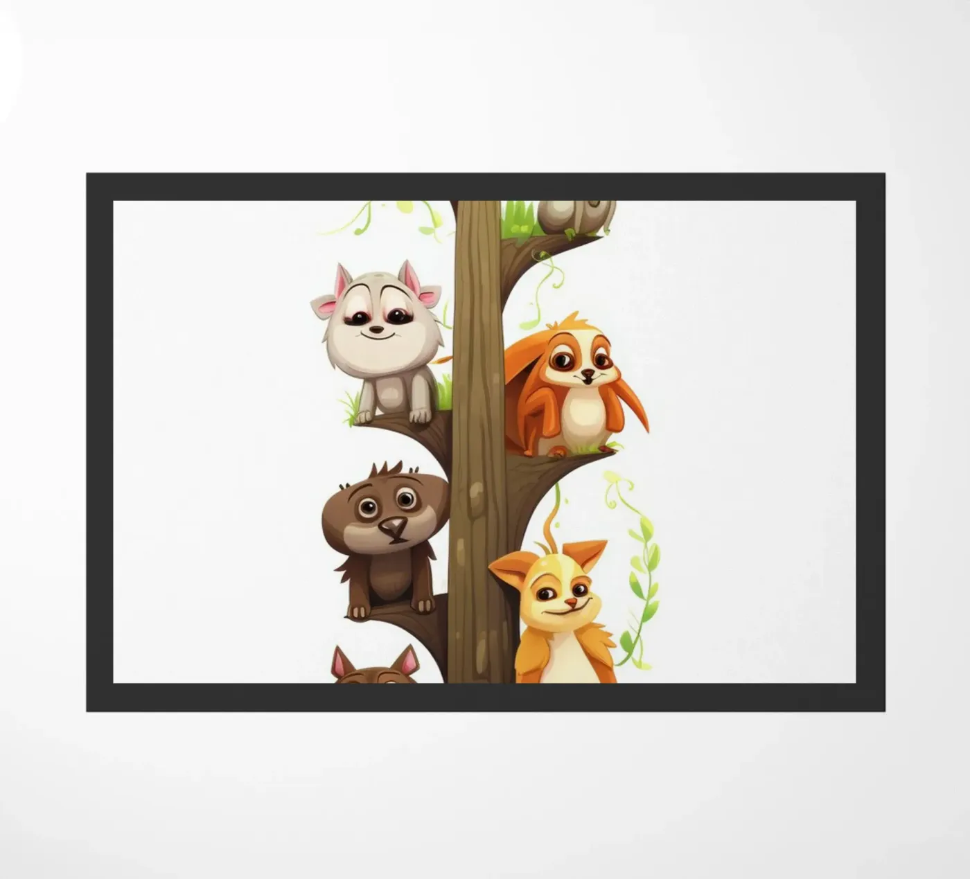 Fun animals Fußmatte von Art Digital Visuel