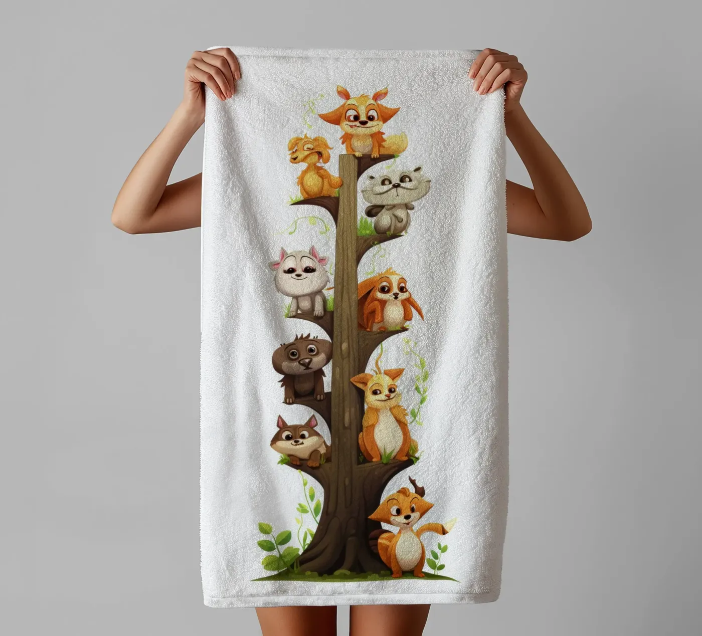 Fun animals towel by Art Digital Visuel