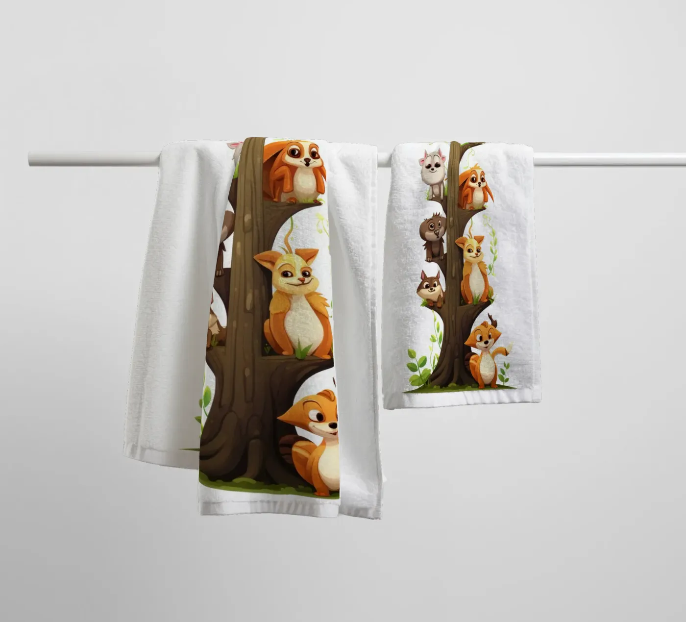 Fun animals towel by Art Digital Visuel