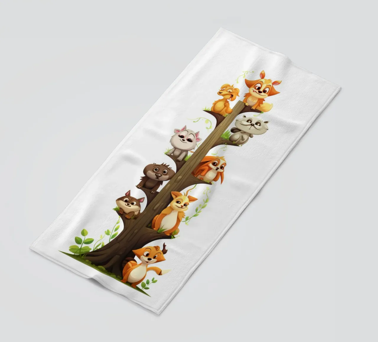 Lustige Tiere Strandtuch von Art Digital Visuel