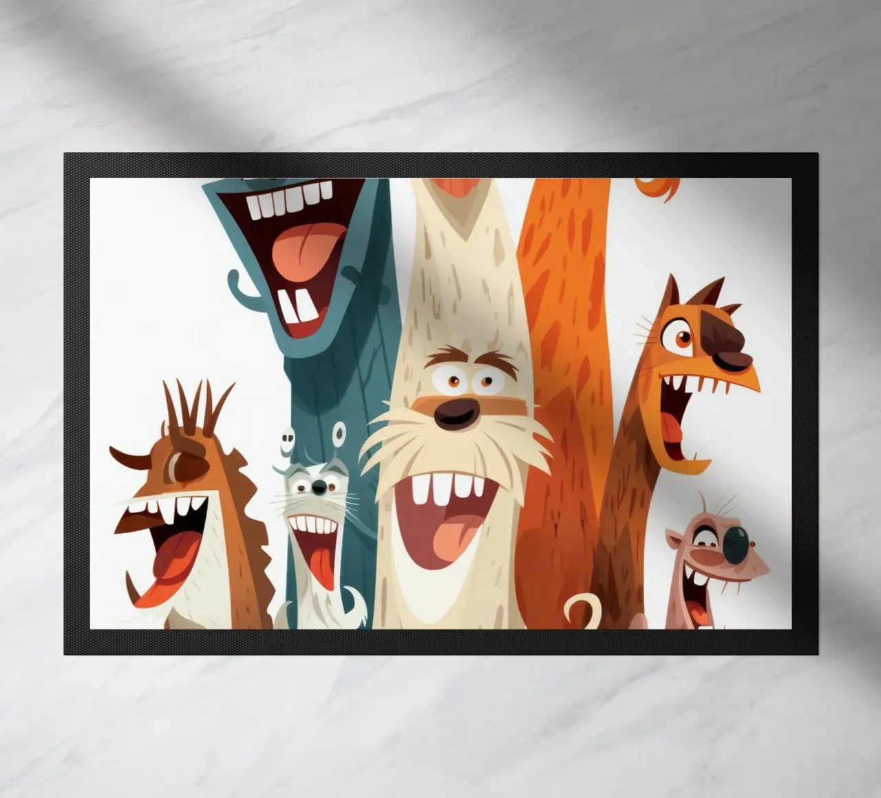 Fun animals doormat by Art Digital Visuel