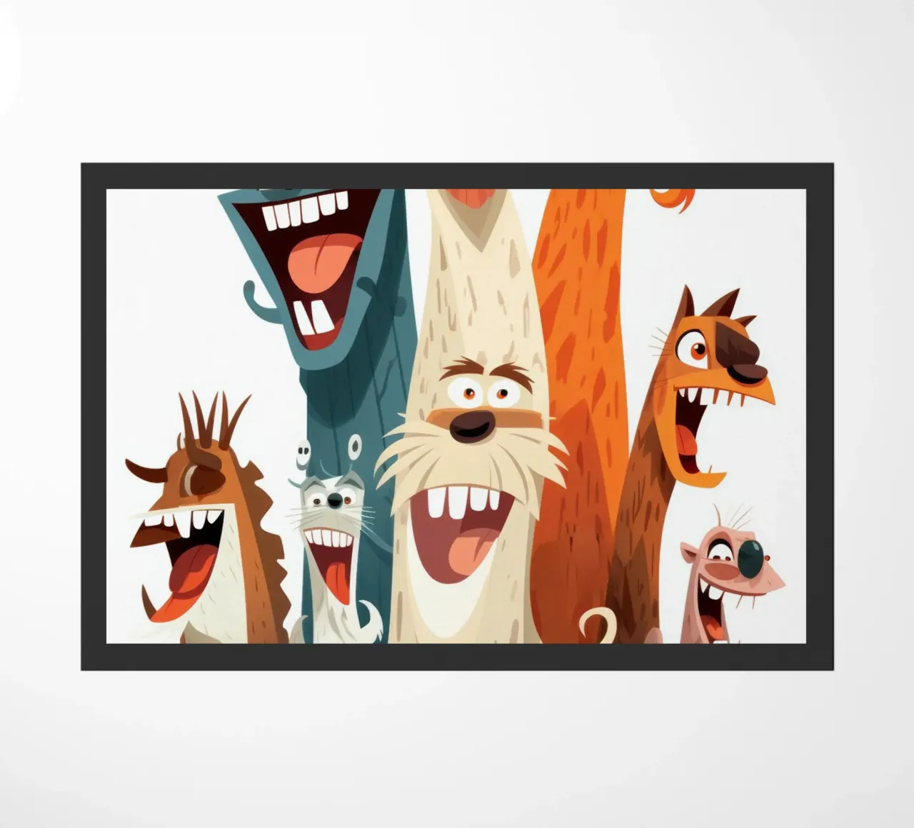 Fun animals doormat by Art Digital Visuel