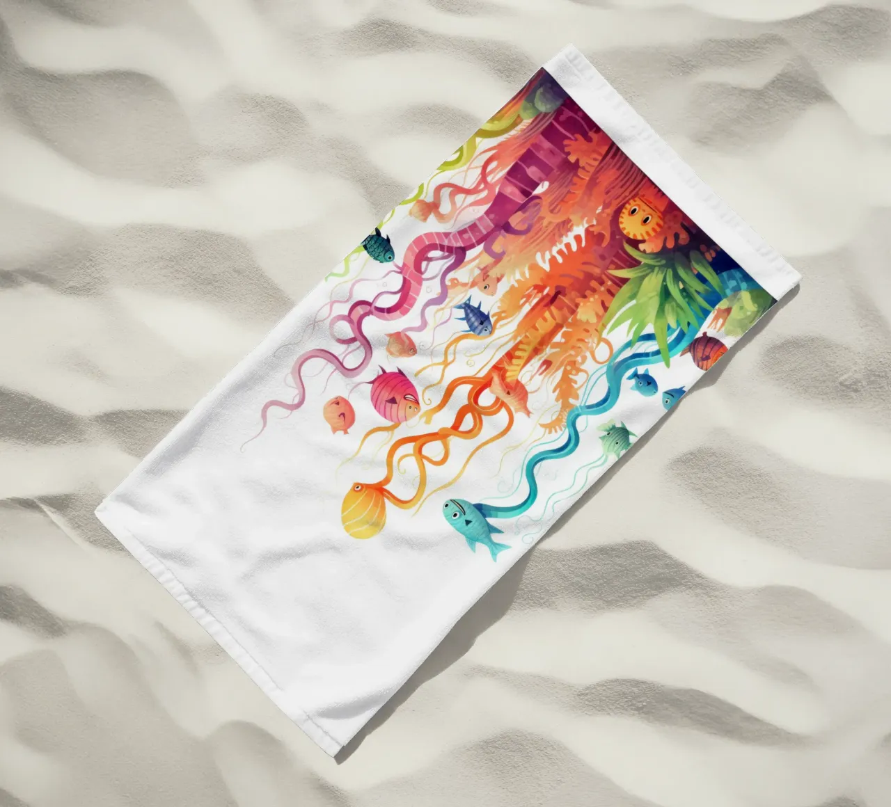 Animali divertenti telo mare da Art Digital Visuel